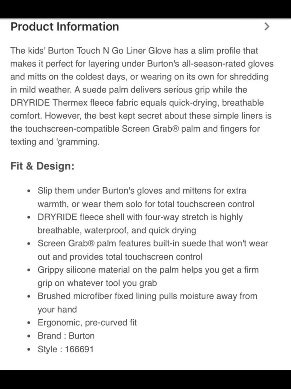 NWT Burton Aqua & White Touchscreen Liner Gloves Sz S 6-7 $30
